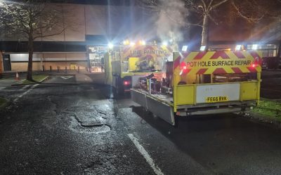 Out-of-Hours Excellence: Pothole Repairs at B&Q, Cardiff